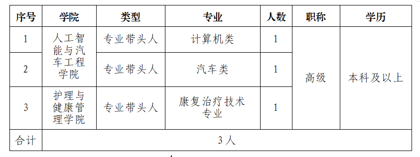 专业带头人 专业带头人